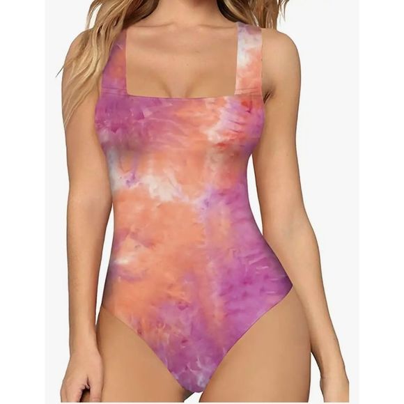 NWT TYE DYE MANGO POP BODYSUIT - Picture 1 of 3